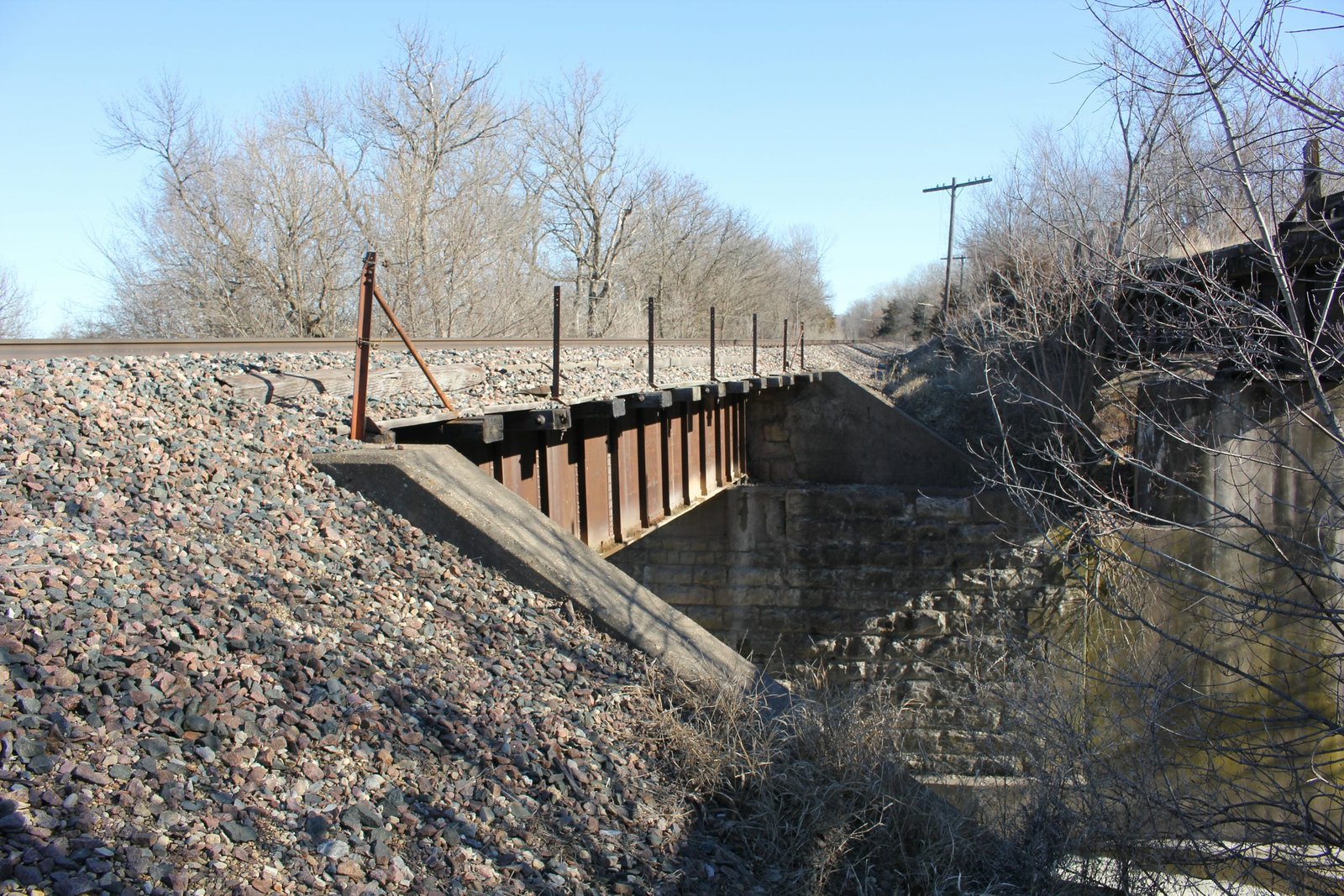Looking east